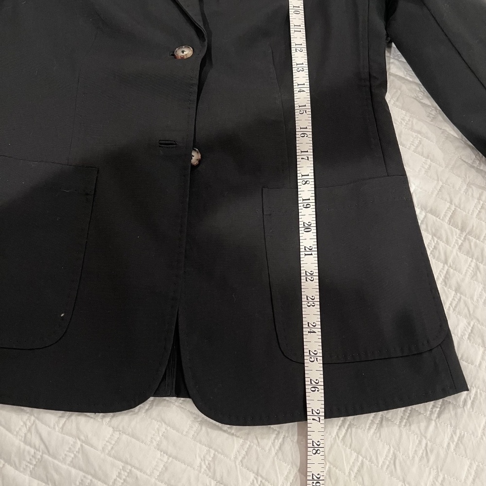 NWT ANN MASHBURN SARAH STRETCH CANVAS JACKET, Black Sz 6 - Picture 14 of 15